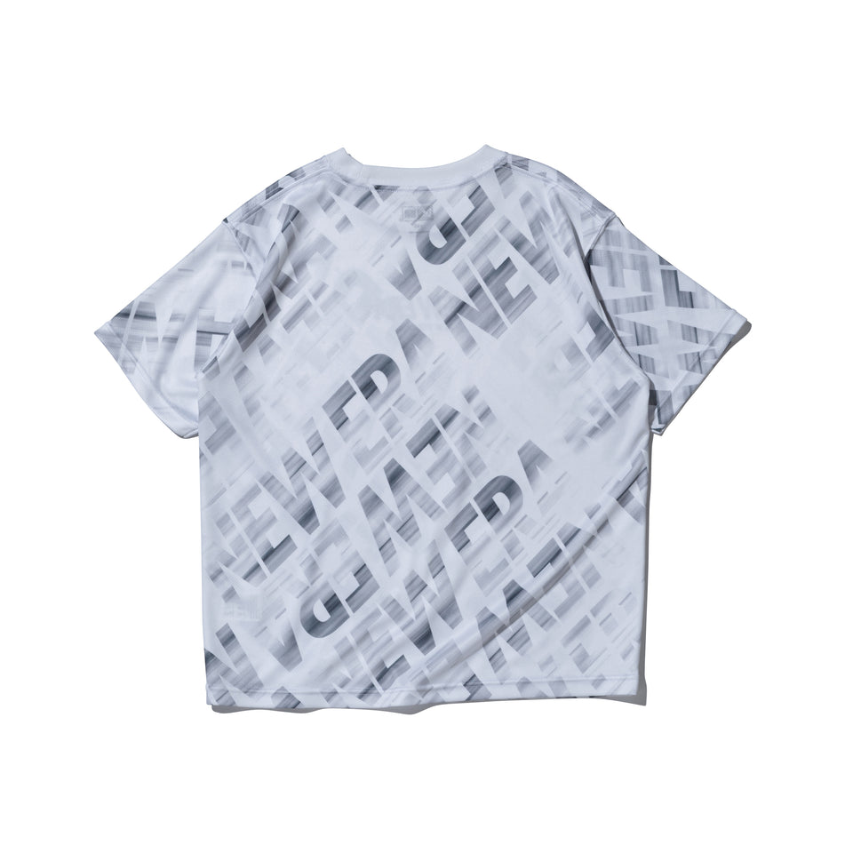 キッズ Youth 半袖 テック Tシャツ オールオーバー ホワイト | パフォーマンスアパレル | NEW ERA ニューエラ公式オンラインストア