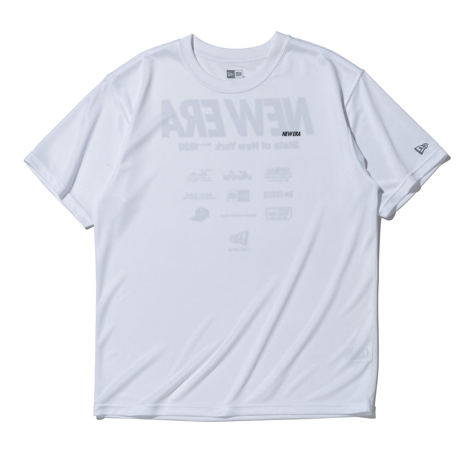 半袖 テック Tシャツ　Rear Archive ホワイト レギュラーフィット | パフォーマンスアパレル | NEW ERA ニューエラ公式オンラインストア