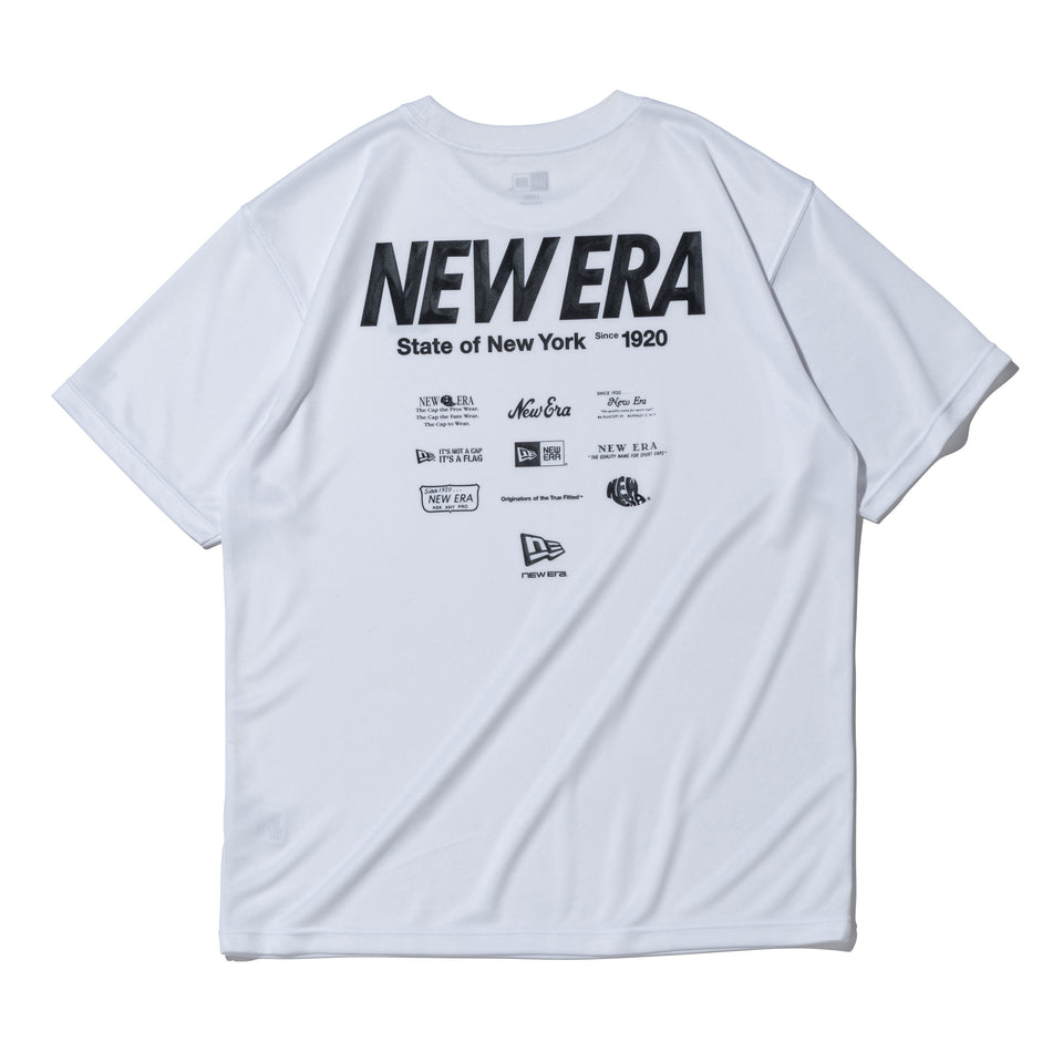 半袖 テック Tシャツ　Rear Archive ホワイト レギュラーフィット | パフォーマンスアパレル | NEW ERA ニューエラ公式オンラインストア