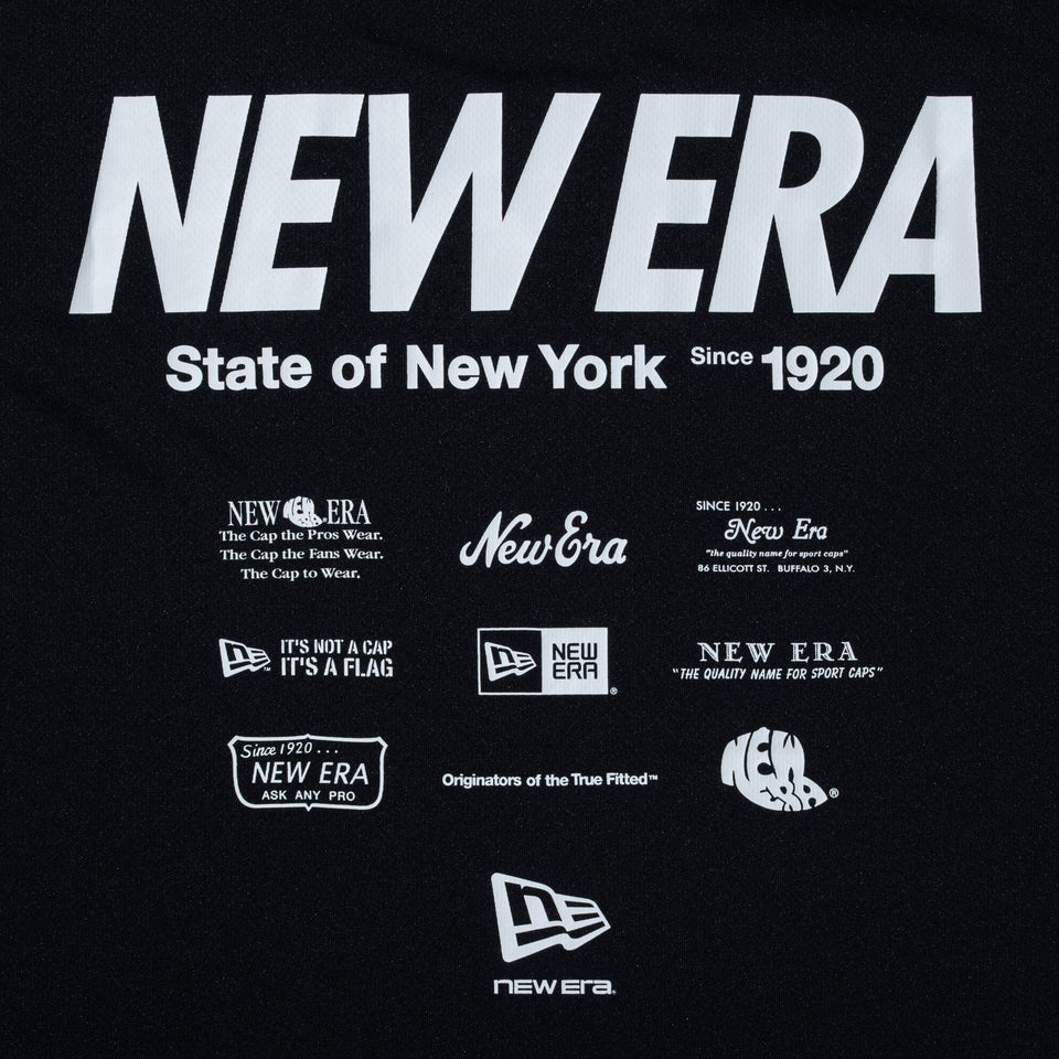 半袖 テック Tシャツ　Rear Archive ブラック レギュラーフィット | パフォーマンスアパレル | NEW ERA ニューエラ公式オンラインストア
