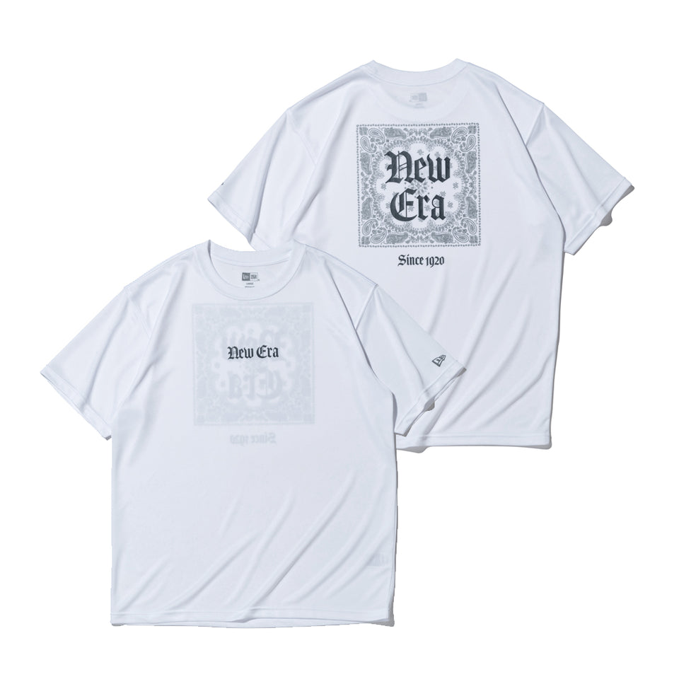 半袖 テック Tシャツ Old English ホワイト レギュラーフィット | パフォーマンスアパレル | NEW ERA ニューエラ公式オンラインストア