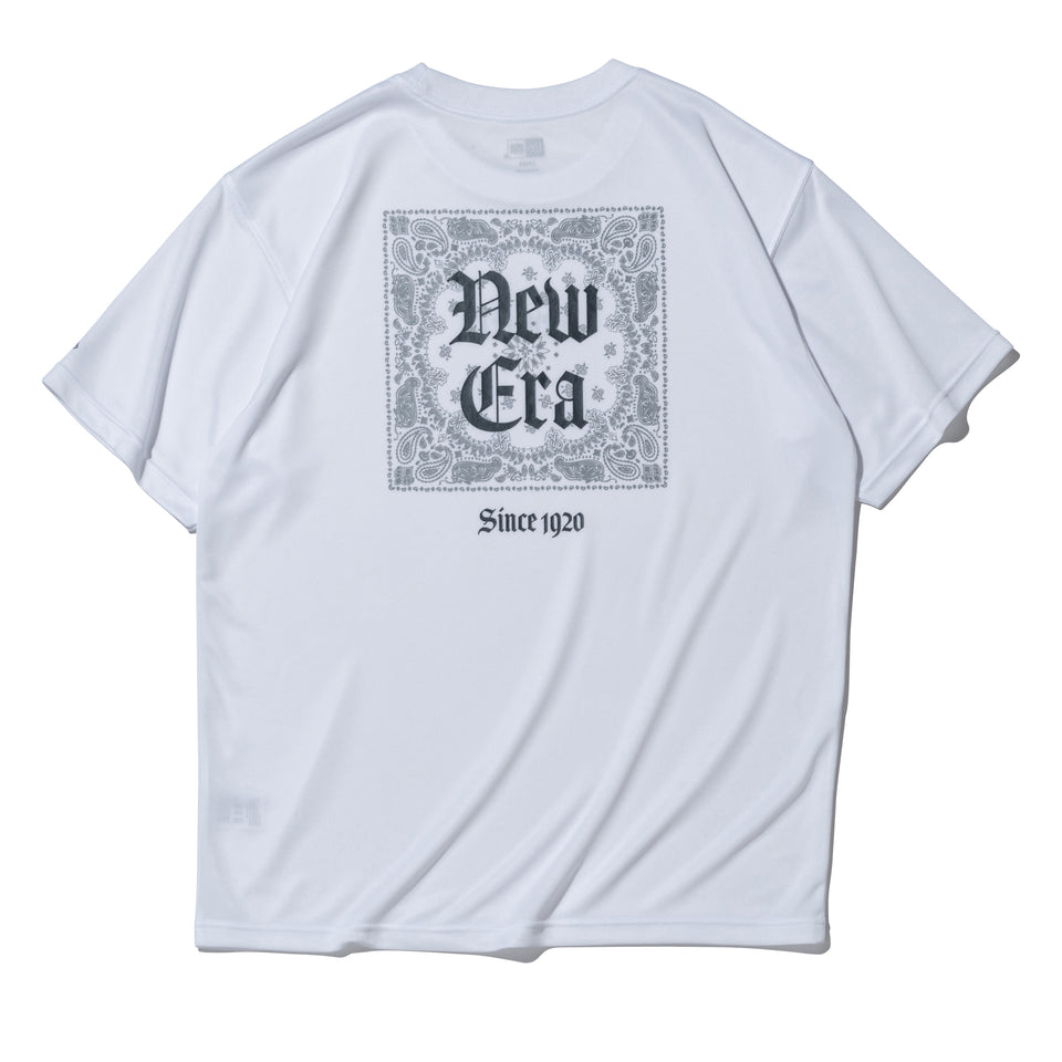 半袖 テック Tシャツ Old English ホワイト レギュラーフィット | パフォーマンスアパレル | NEW ERA ニューエラ公式オンラインストア