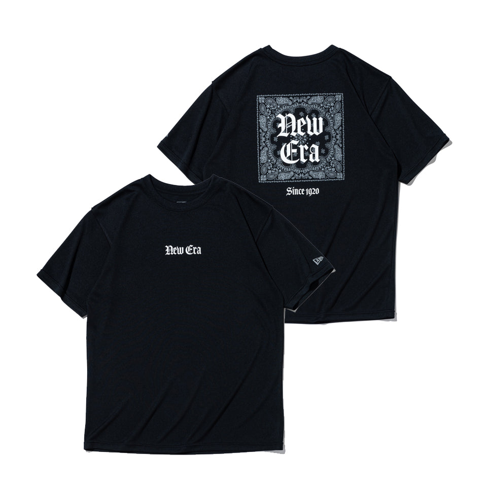 半袖 テック Tシャツ Old English ブラック レギュラーフィット
