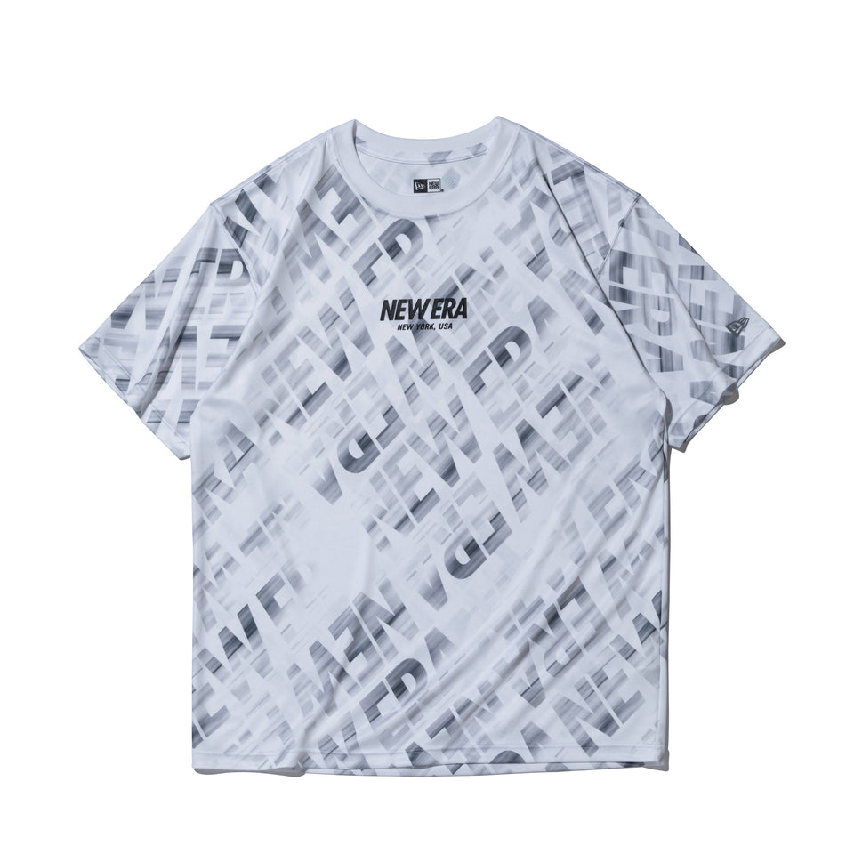 半袖 テック Tシャツ オールオーバー ホワイト レギュラーフィット | パフォーマンスアパレル | NEW ERA ニューエラ公式オンラインストア