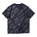 半袖 テック Tシャツ オールオーバー ブラック レギュラーフィット | パフォーマンスアパレル | NEW ERA ニューエラ公式オンラインストア