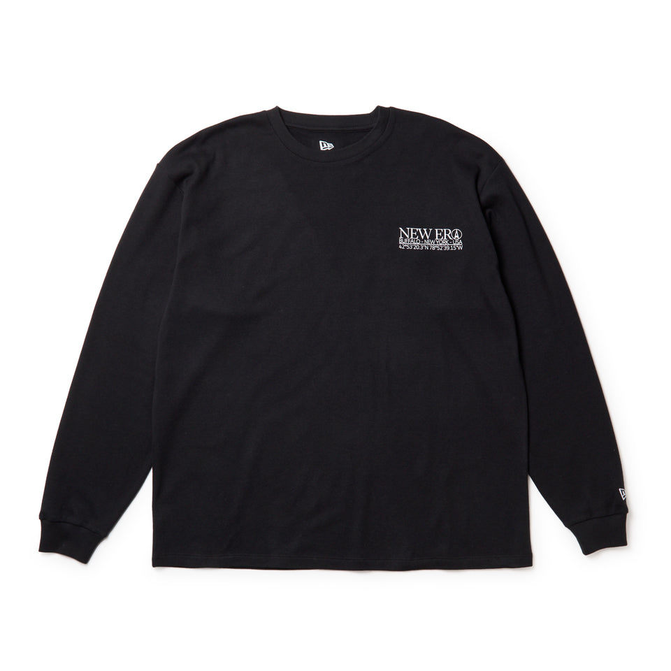 長袖 オーバーサイズド ウォーム Tシャツ ブランドロゴ ブラック | アウトドア | NEW ERA ニューエラ公式オンラインストア