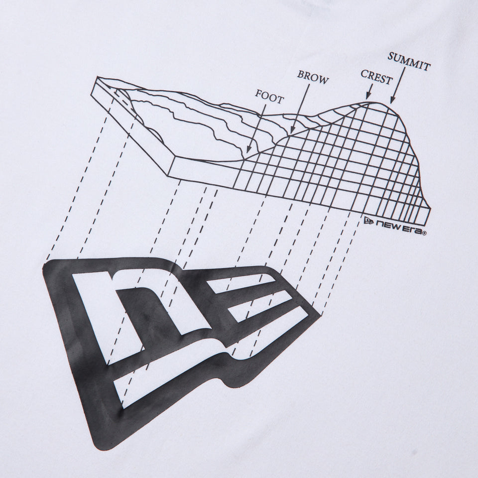 長袖 オーバーサイズド ウォーム フラッグロゴ Tシャツ ホワイト | アウトドア | NEW ERA ニューエラ公式オンラインストア