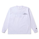 長袖 オーバーサイズド ユーティリティ Tシャツ Step Outside The Adventure Begins ホワイト|アウトドア | NEW ERA ニューエラ公式オンラインストア