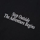 長袖 オーバーサイズド ユーティリティ Tシャツ Step Outside The Adventure Begins ブラック|アウトドア | NEW ERA ニューエラ公式オンラインストア