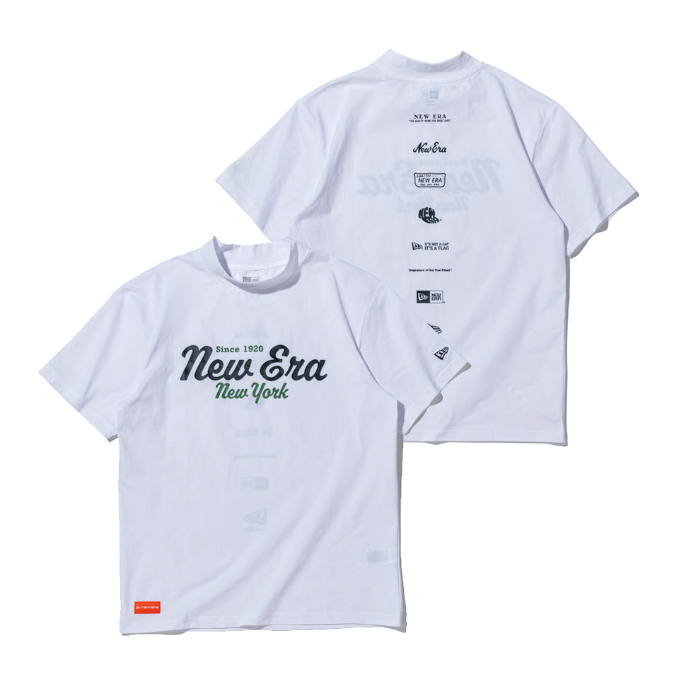 半袖 ユーティリティー ミッドネック Tシャツ New Era New York ホワイト | ゴルフ
