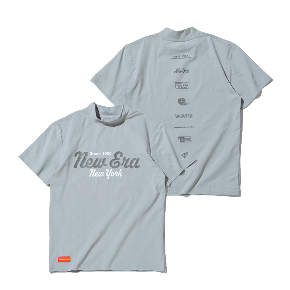 半袖 ユーティリティー ミッドネック Tシャツ New Era New York グレー | ゴルフ