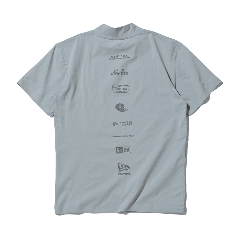 半袖 ユーティリティー ミッドネック Tシャツ New Era New York グレー