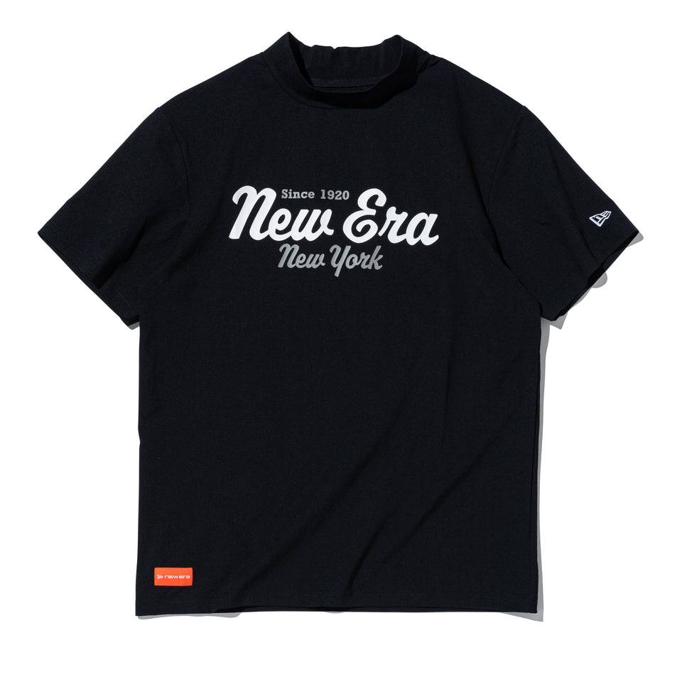 半袖 ユーティリティー ミッドネック Tシャツ New Era New York ブラック | ゴルフ