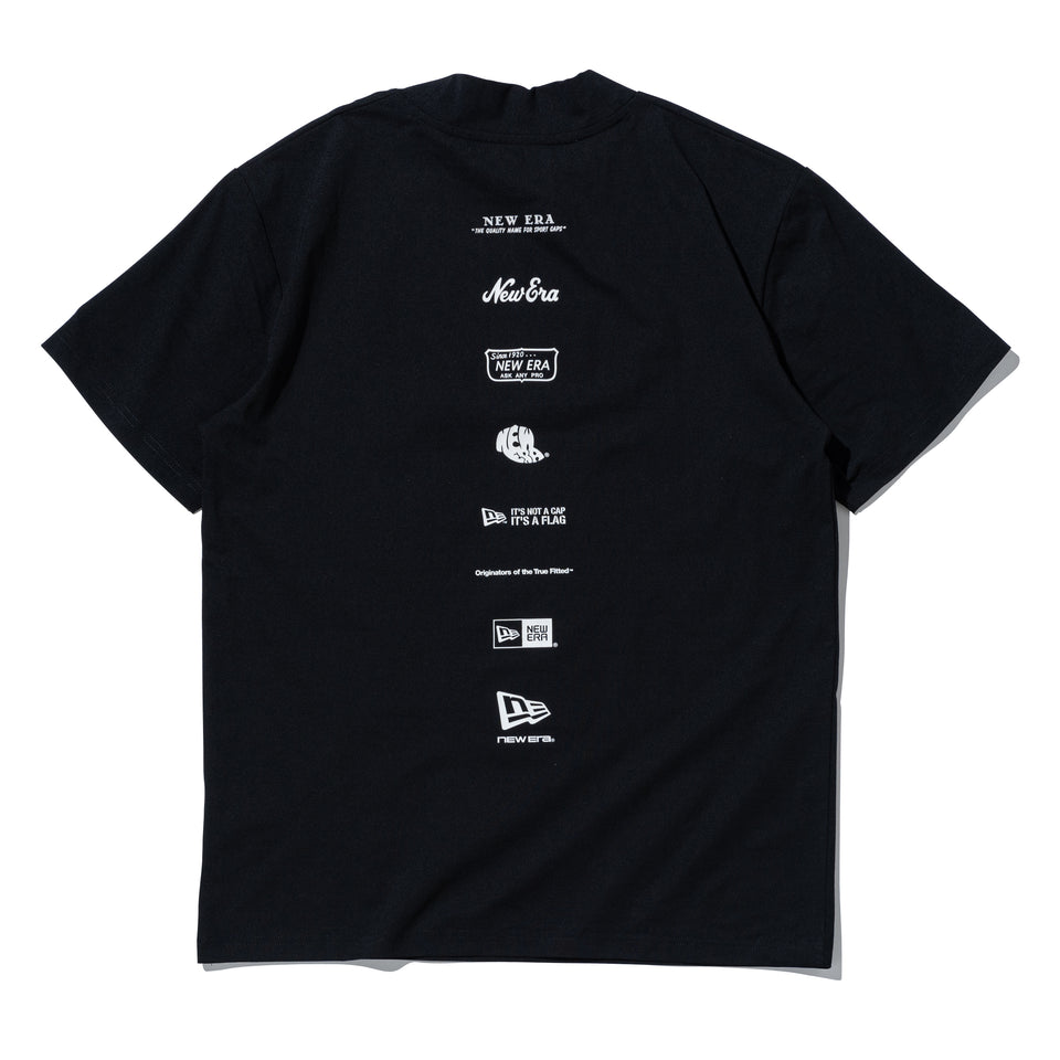 半袖 ユーティリティー ミッドネック Tシャツ New Era New York ブラック | ゴルフ