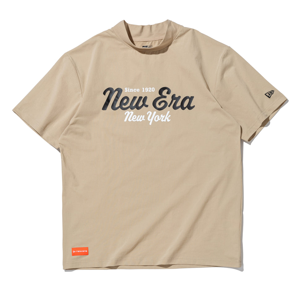 半袖 ユーティリティー ミッドネック Tシャツ New Era New York ベージュ | ゴルフ