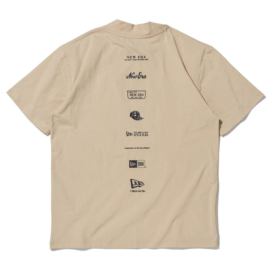半袖 ユーティリティー ミッドネック Tシャツ New Era New York ベージュ | ゴルフ