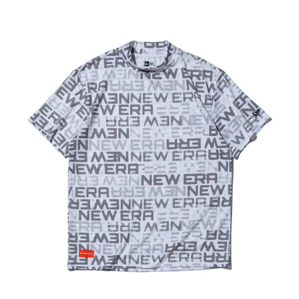 半袖 ミッドネック Tシャツ ステンシルロゴ オールオーバー ホワイト | ゴルフ | NEW ERA ニューエラ公式オンラインストア