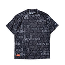 半袖 ミッドネック Tシャツ ステンシルロゴ オールオーバー ブラック | ゴルフ | NEW ERA ニューエラ公式オンラインストア