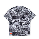 半袖 ミッドネック Tシャツ アーカイブロゴ オールオーバー ブラック | ゴルフ | NEW ERA ニューエラ公式オンラインストア