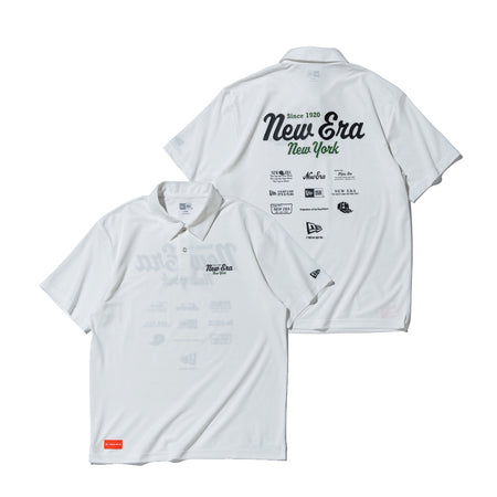 半袖 鹿の子 ポロシャツ New Era New York ホワイト | ゴルフ