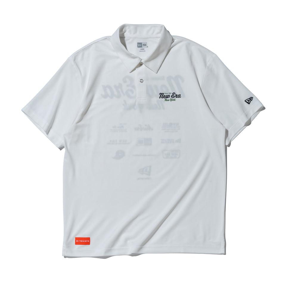 半袖 鹿の子 ポロシャツ New Era New York ホワイト | ゴルフ