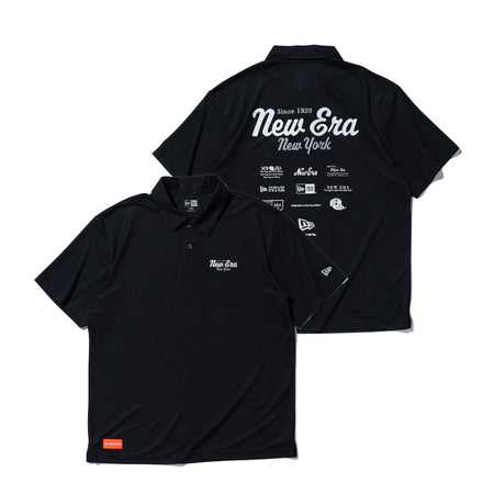 半袖 鹿の子 ポロシャツ New Era New York ブラック | ゴルフ