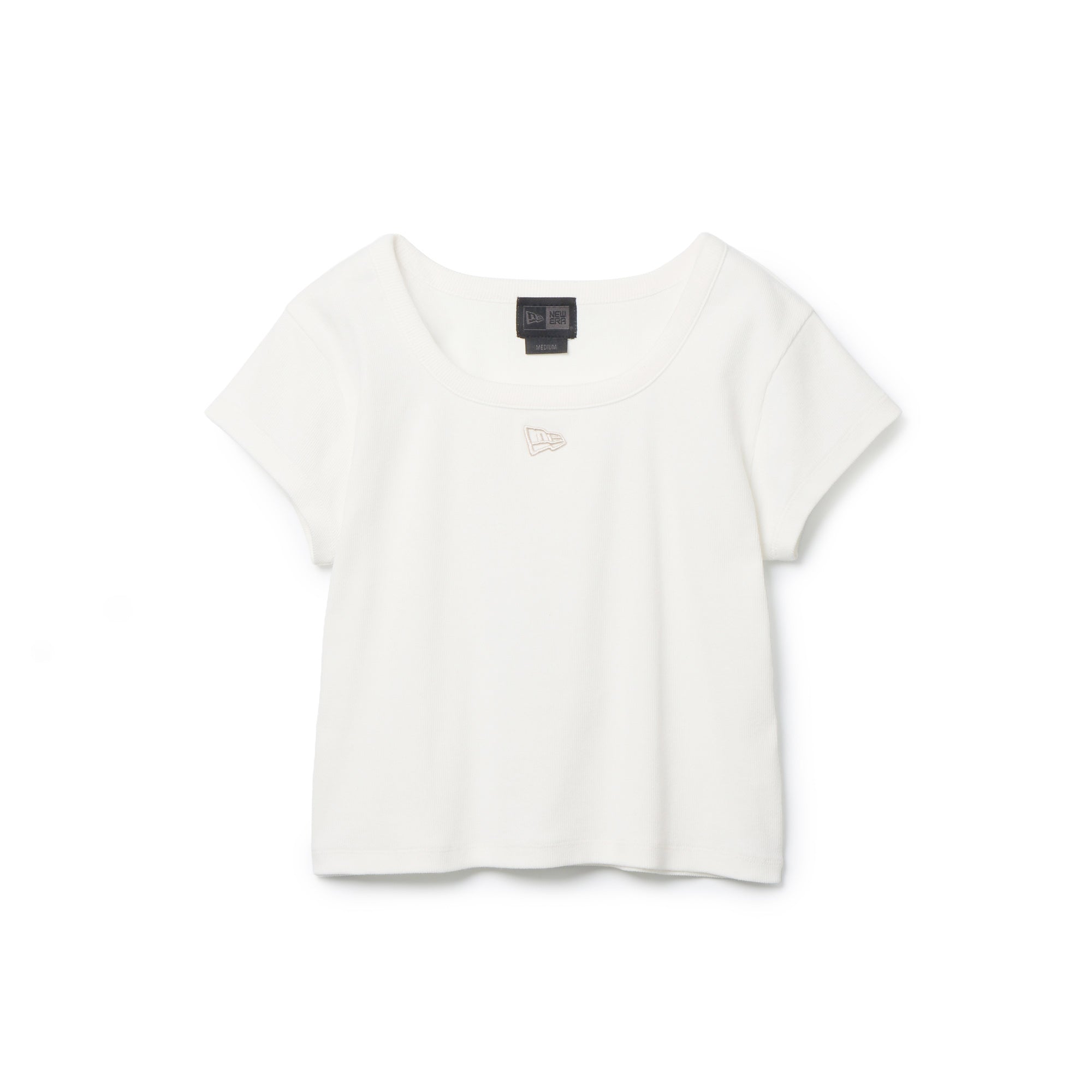 Women's 半袖 ラウンドネック リブTシャツ BLACK LABEL ホワイト