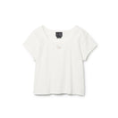 Women's 半袖 ラウンドネック リブTシャツ BLACK LABEL SS26 ホワイト | NEW ERA ニューエラ公式オンラインストア