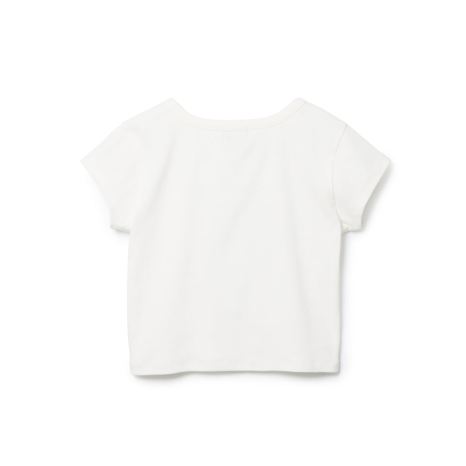 Women's 半袖 ラウンドネック リブTシャツ BLACK LABEL SS26 ホワイト | NEW ERA ニューエラ公式オンラインストア