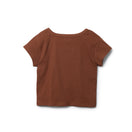 Women's 半袖 ラウンドネック リブTシャツ BLACK LABEL SS26 ブラウン | NEW ERA ニューエラ公式オンラインストア