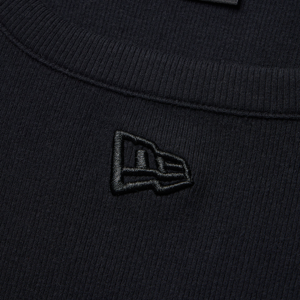 Women's 半袖 ラウンドネック リブTシャツ BLACK LABEL SS26 ブラック | NEW ERA ニューエラ公式オンラインストア