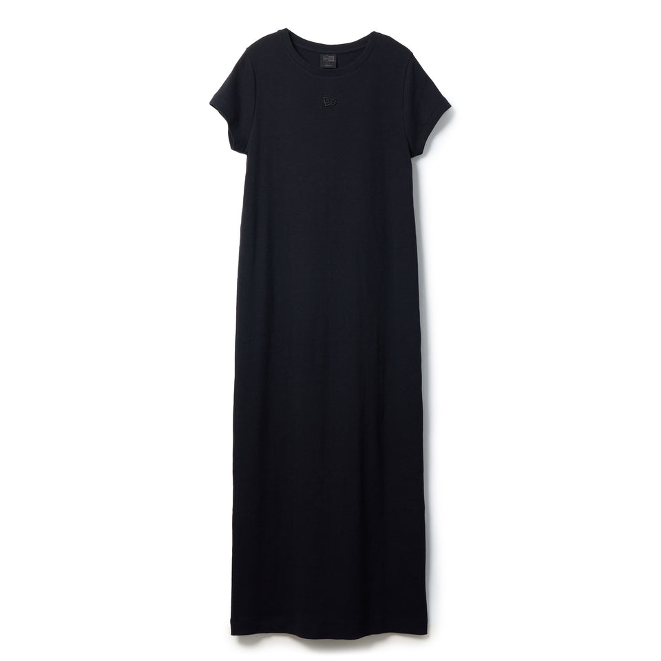 Women's 半袖 リブ ワンピース BLACK LABEL ブラック | ニューエラ