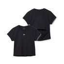 Women’s 半袖 オープンバック Tシャツ BLACK LABEL ブラック