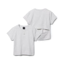 Women’s 半袖 オープンバック Tシャツ BLACK LABEL アッシュグレー