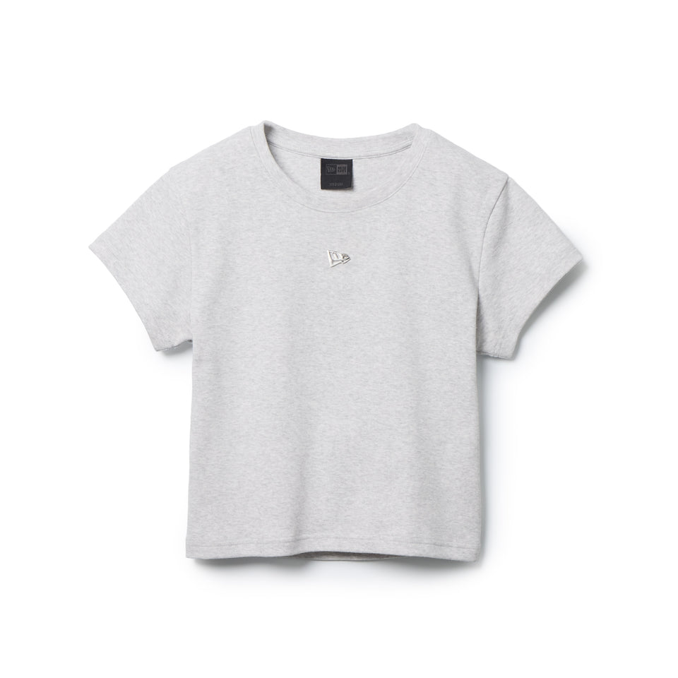 Women's 半袖 オープンバック Tシャツ BLACK LABEL アッシュグレー