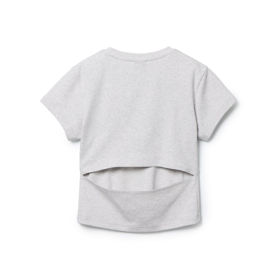 Women’s 半袖 オープンバック Tシャツ BLACK LABEL アッシュグレー | NEW ERA ニューエラ公式オンラインストア