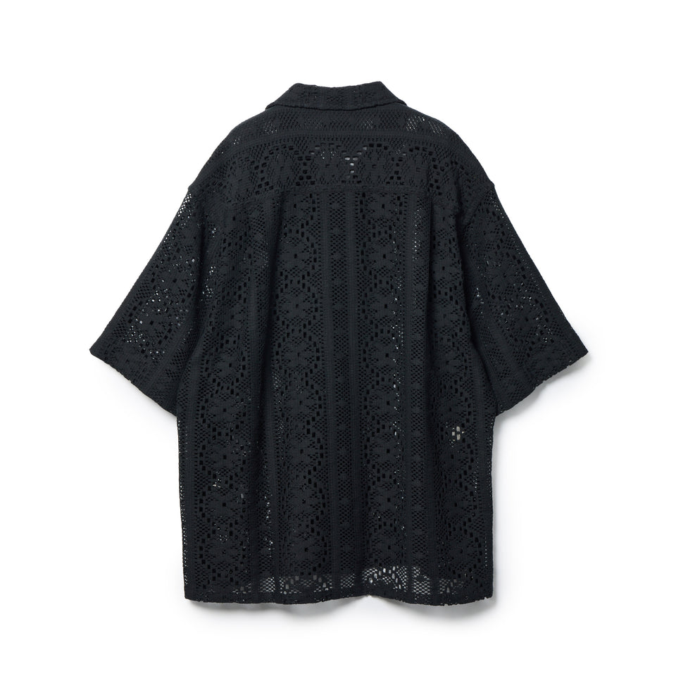 Women’s 半袖 レース シャツ BLACK LABEL ブラック | NEW ERA ニューエラ公式オンラインストア