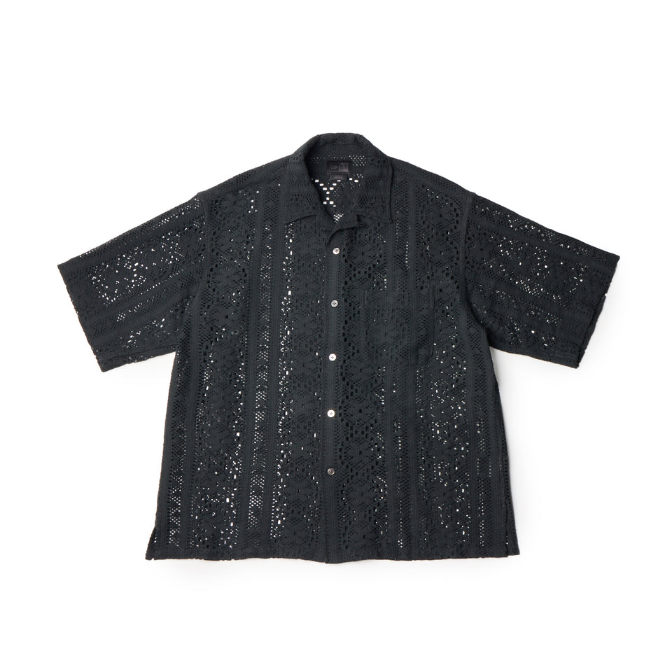 Women’s 半袖 レース シャツ BLACK LABEL ブラック | NEW ERA ニューエラ公式オンラインストア