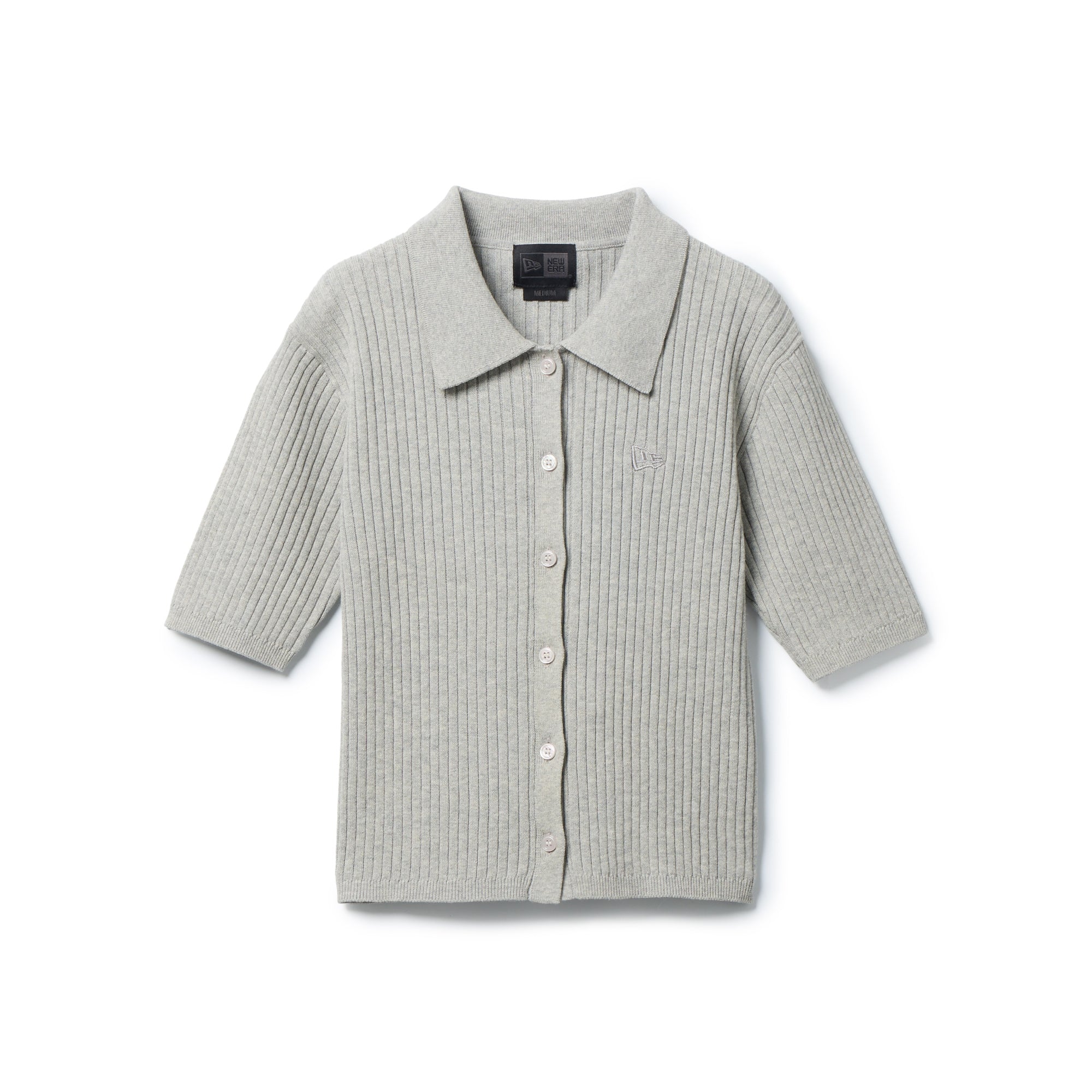 BLACK LABEL グレー カーディガン L Women's ニット ポロカーディガン BLACK LABEL SS26 グレー