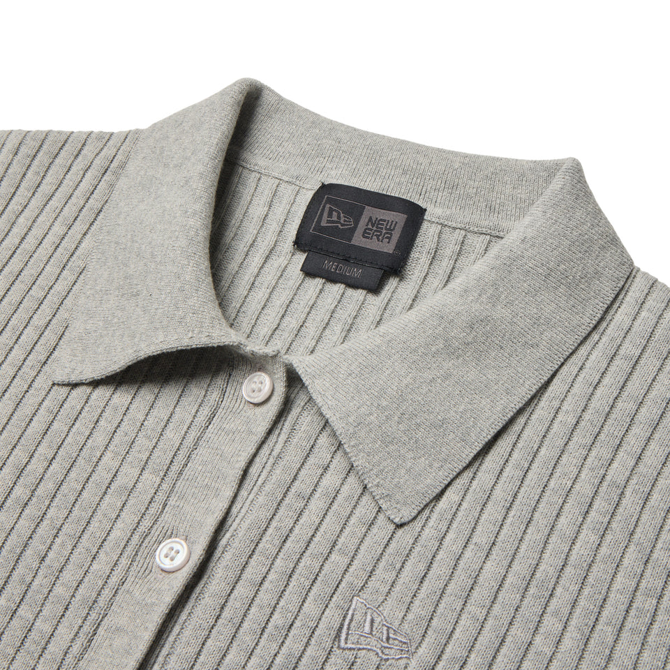 Women's ニット ポロカーディガン BLACK LABEL SS26 グレー