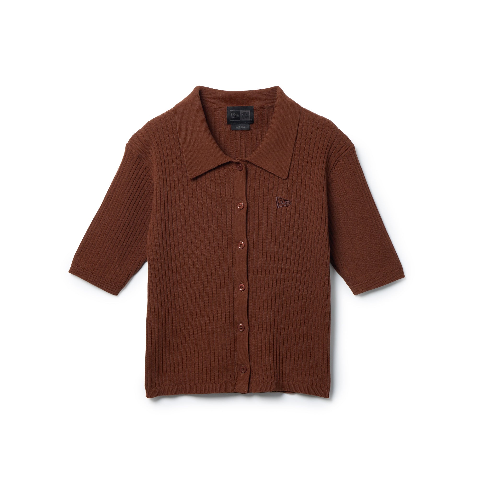Women's ニット ポロカーディガン BLACK LABEL SS26 ブラウン