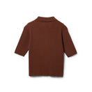 Women's ニット ポロカーディガン BLACK LABEL SS26 ブラウン | NEW ERA ニューエラ公式オンラインストア
