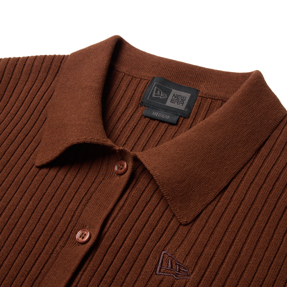 Women's ニット ポロカーディガン BLACK LABEL SS26 ブラウン | NEW ERA ニューエラ公式オンラインストア