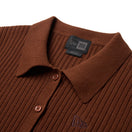 Women's ニット ポロカーディガン BLACK LABEL SS26 ブラウン | NEW ERA ニューエラ公式オンラインストア