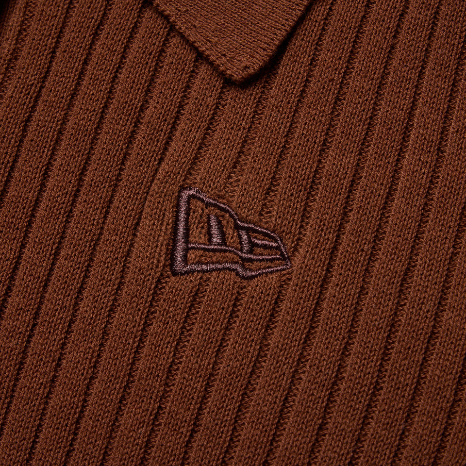 Women's ニット ポロカーディガン BLACK LABEL SS26 ブラウン | NEW ERA ニューエラ公式オンラインストア