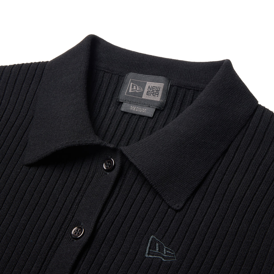 Women's ニット ポロカーディガン BLACK LABEL SS26 ブラック | NEW ERA ニューエラ公式オンラインストア