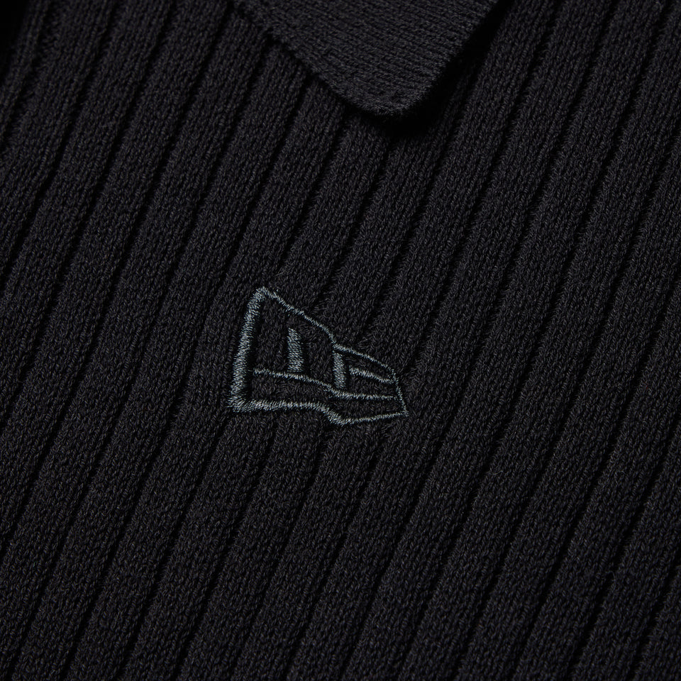 Women's ニット ポロカーディガン BLACK LABEL SS26 ブラック | NEW ERA ニューエラ公式オンラインストア