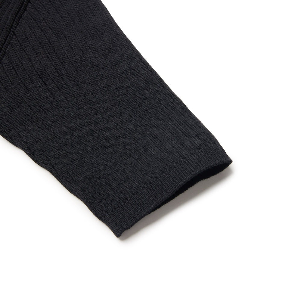 Women's ニット ポロカーディガン BLACK LABEL SS26 ブラック | NEW ERA ニューエラ公式オンラインストア