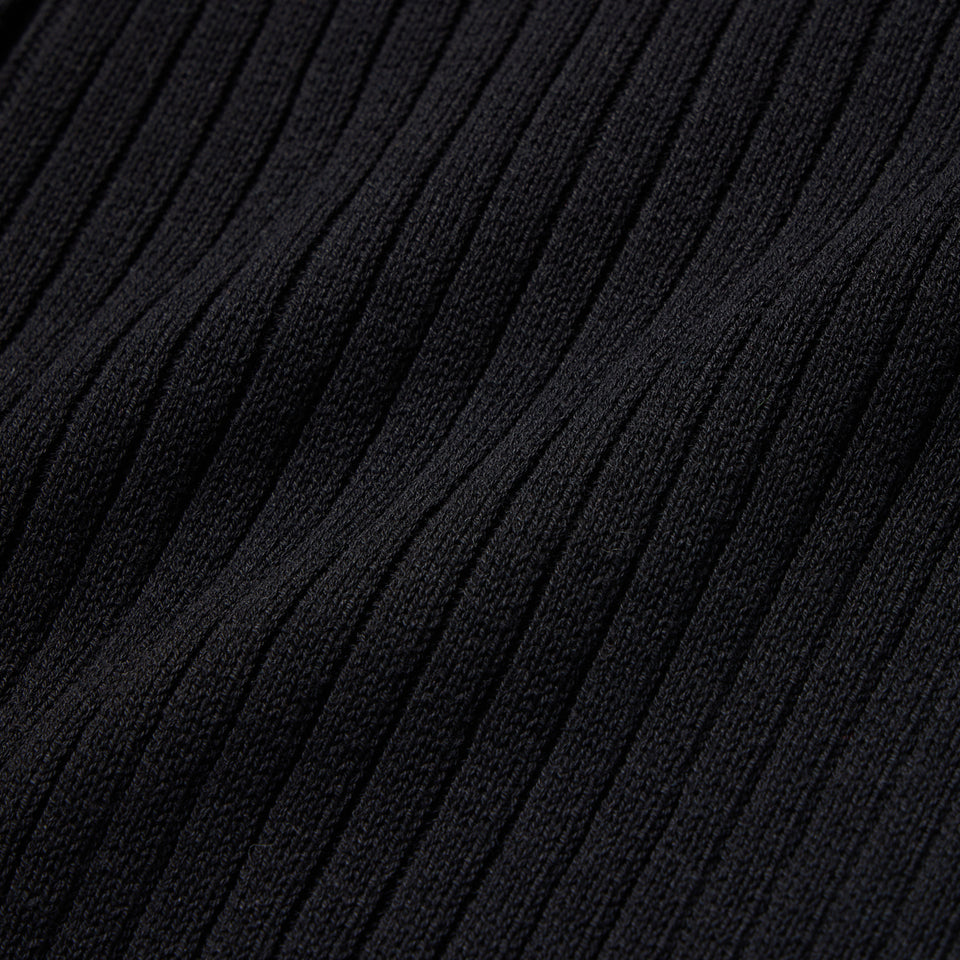 Women's ニット ポロカーディガン BLACK LABEL SS26 ブラック | NEW ERA ニューエラ公式オンラインストア