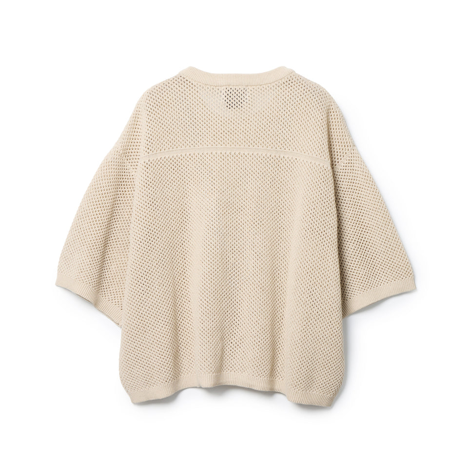 Women's 半袖 フットボール ニットシャツ BLACK LABEL SS26 アイボリー | NEW ERA ニューエラ公式オンラインストア